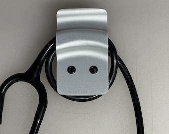 Aluminum print Kydex stethoscope clip/holder