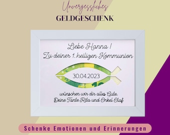 Geldgeschenk Konfirmation, personalisierte Geschenke zur Kommunion, Glückwünsche Konfirmation, kleine Geschenke zur Firmung, Jugendweihe