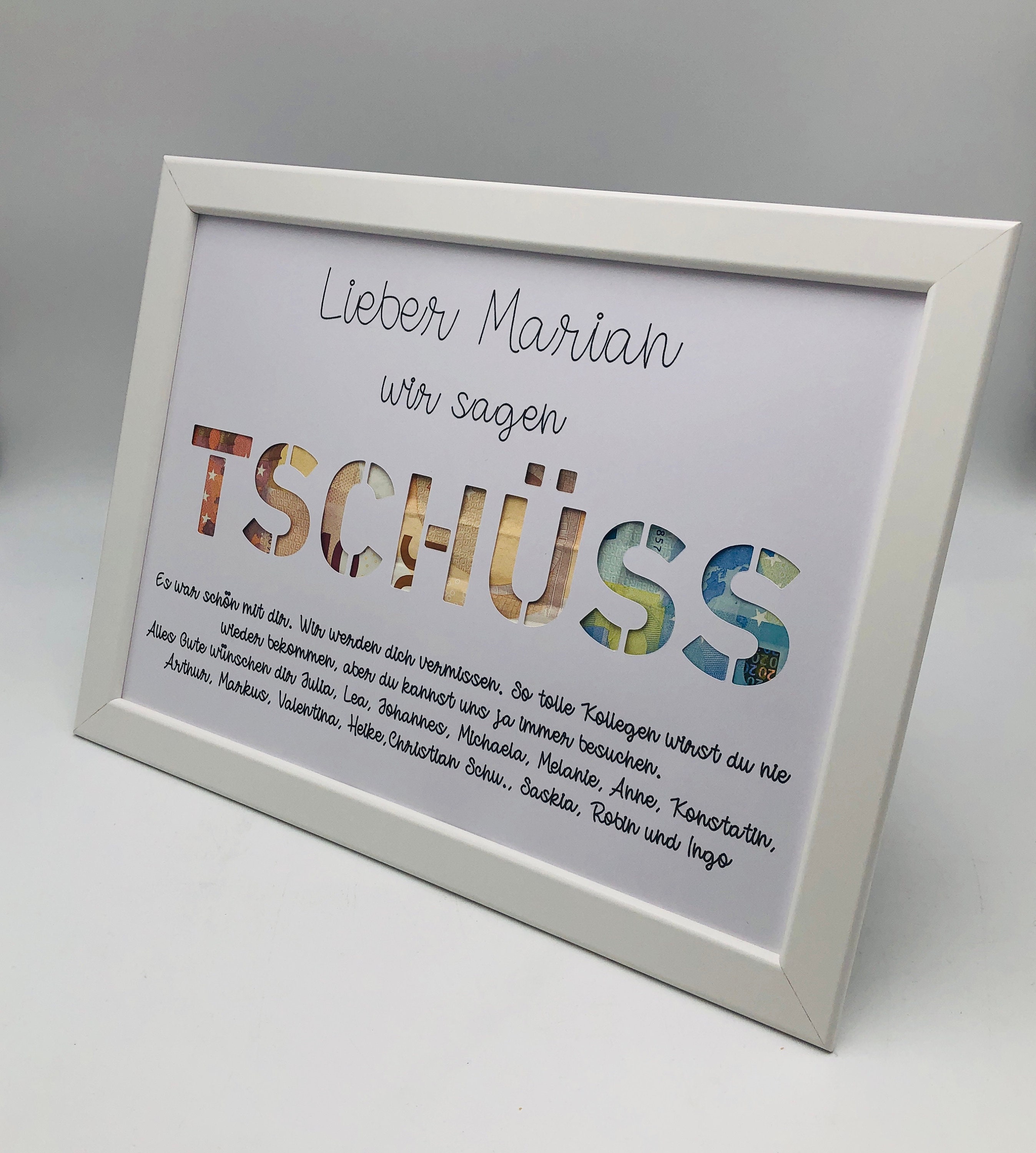 Geschenk Zum Abschied Einer Kollegin Geldgeschenk zum Abschied Kollege / Kollegin Geschenk zum - Etsy.de