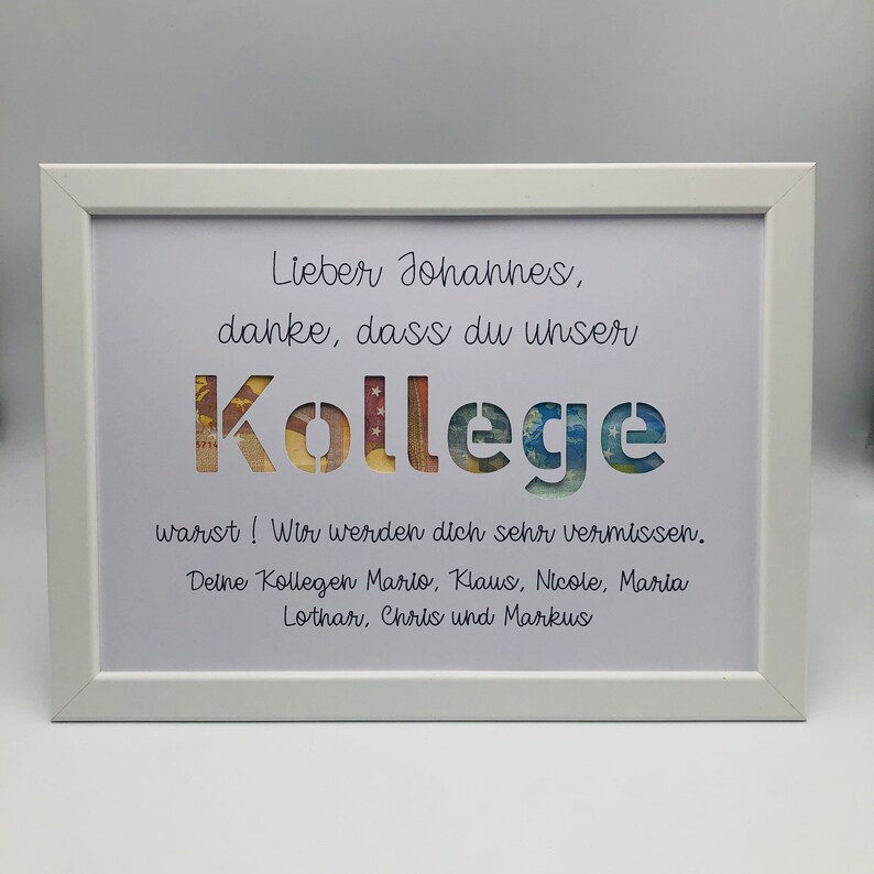 Geschenke Für Kollegen Zum Abschied Geldgeschenk zum Abschied Kollege Geschenk zum Ruhestand zur - Etsy.de