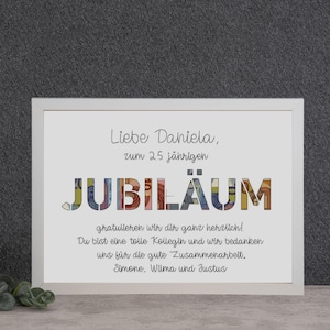Geldgeschenk zum Jubiläum, originelles Geldgeschenk zum Jubiläum, Geschenk Betriebsjubiläum, Mitarbeitergeschenke Jubiläum