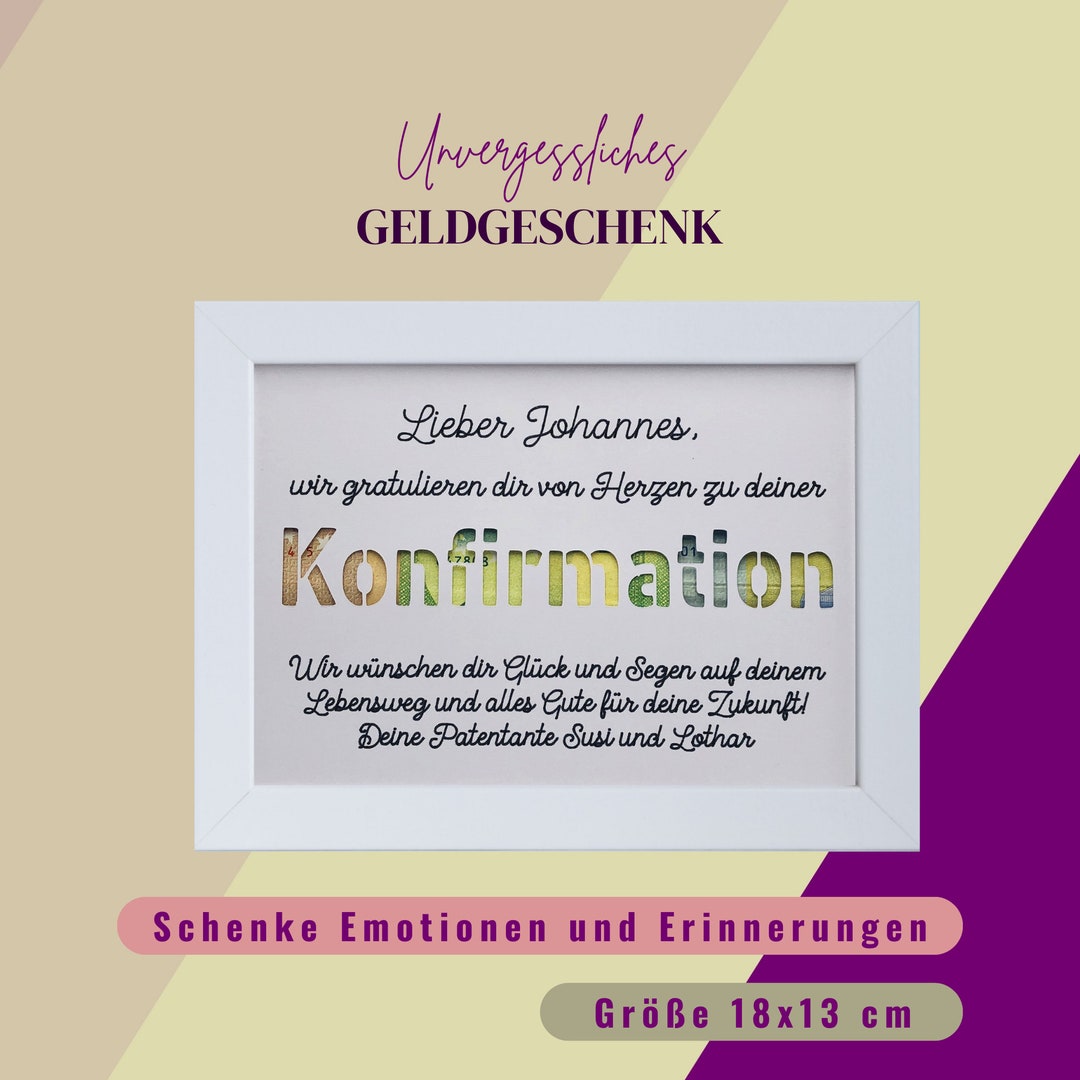 Wieviel Geld Schenkt Man Seinem Patenkind Zur Konfirmation Geldgeschenk Konfirmation, Glückwünsche Konfirmation, kleine Geschenke