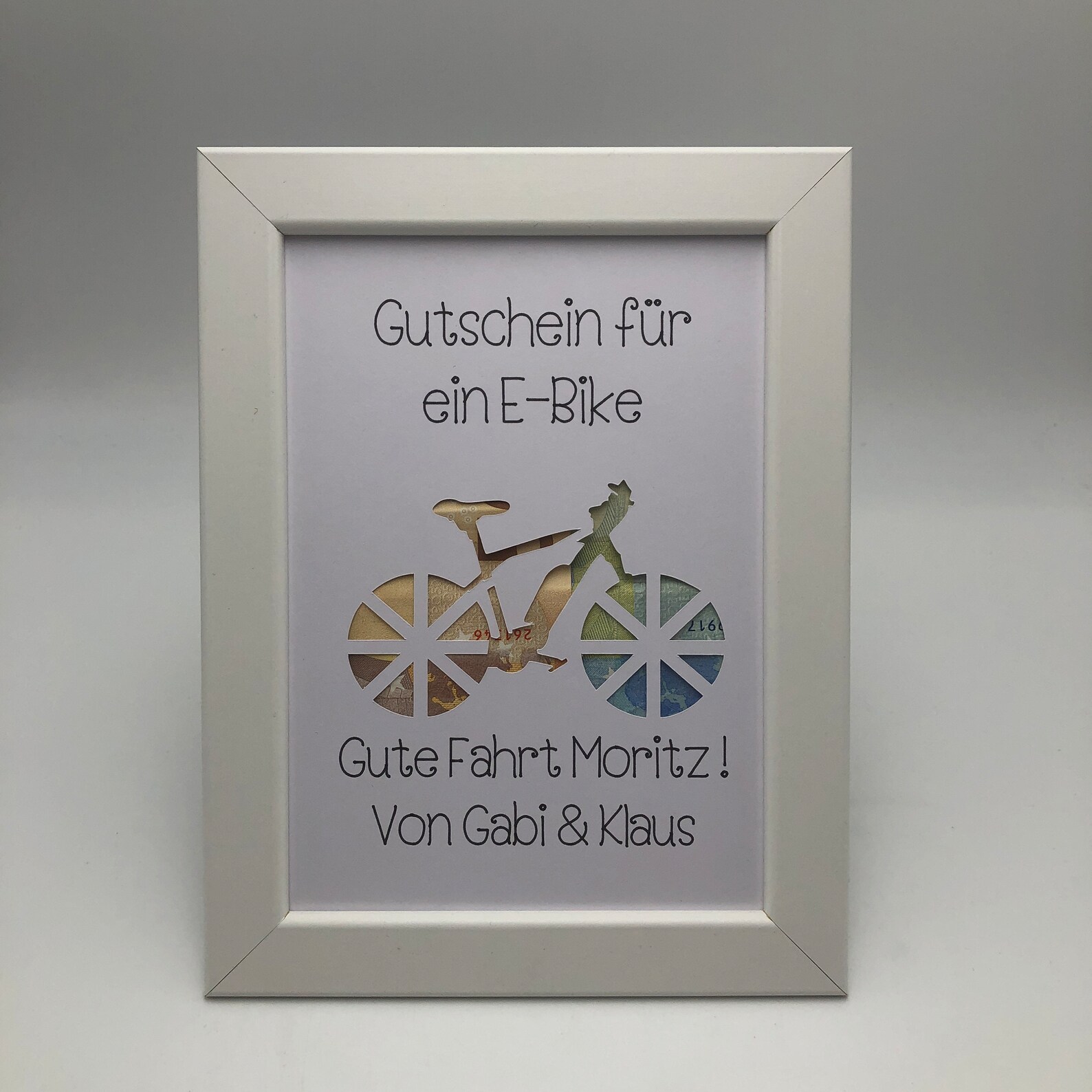 Geldgeschenk Geburtstag Gutschein für ein EBike Etsy.de