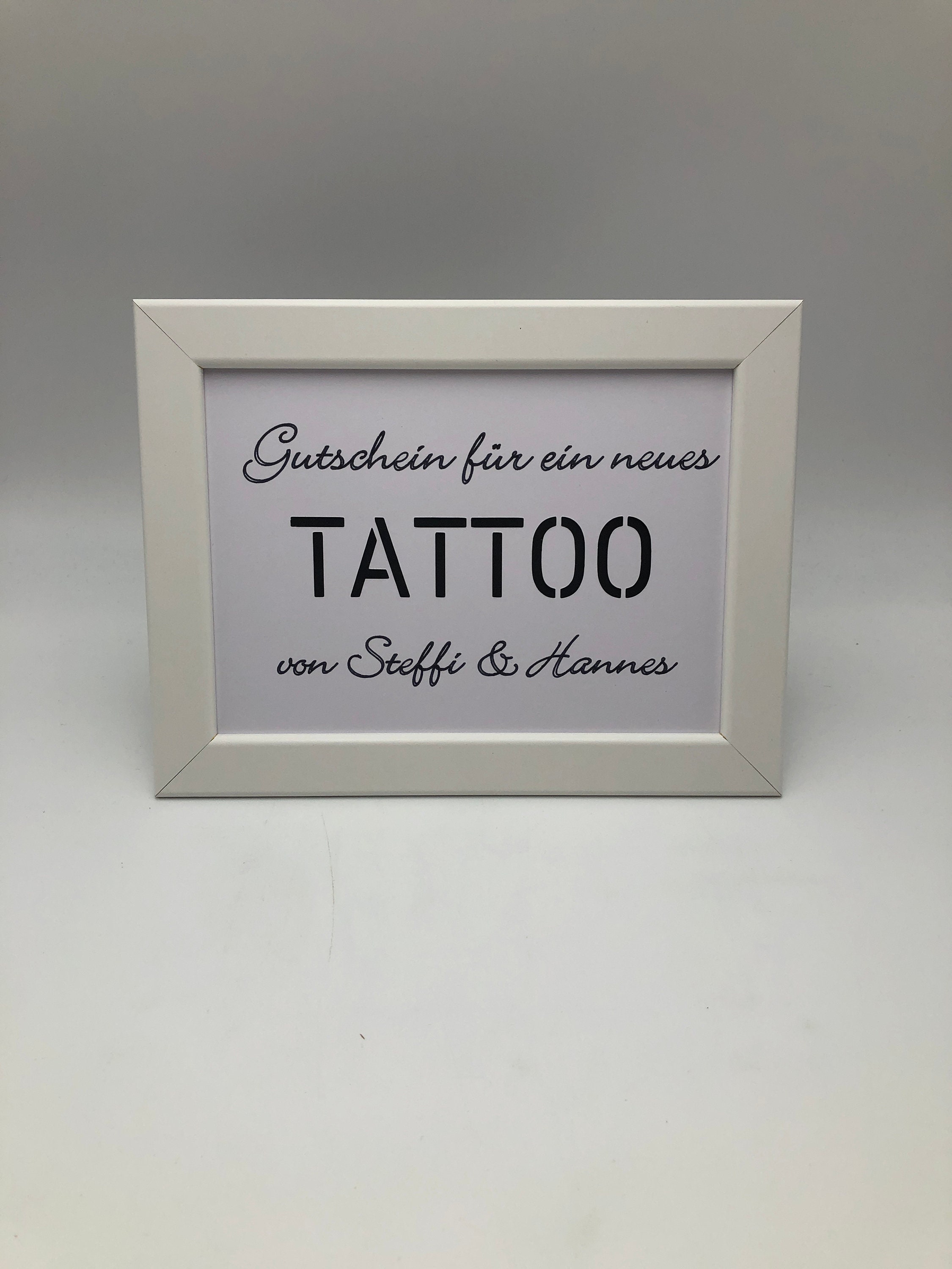 Geldgeschenk Geburtstag personalisiert Geld für Tattoo Etsy.de
