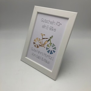Geldgeschenk Geburtstag Gutschein für ein EBike Etsy.de