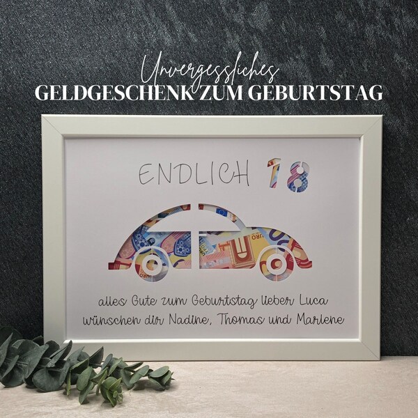 Personalisiert Geburtstagskarte Zum 18. – Für Sohn, Bruder, Neffe, Vater, Enkel, Pate, Freund