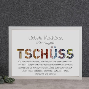 Geldgeschenk zum Abschied Kollege / Kollegin, Geschenk zum Ruhestand, zur Rente personalisiert, Geldgeschenk nett verpackt