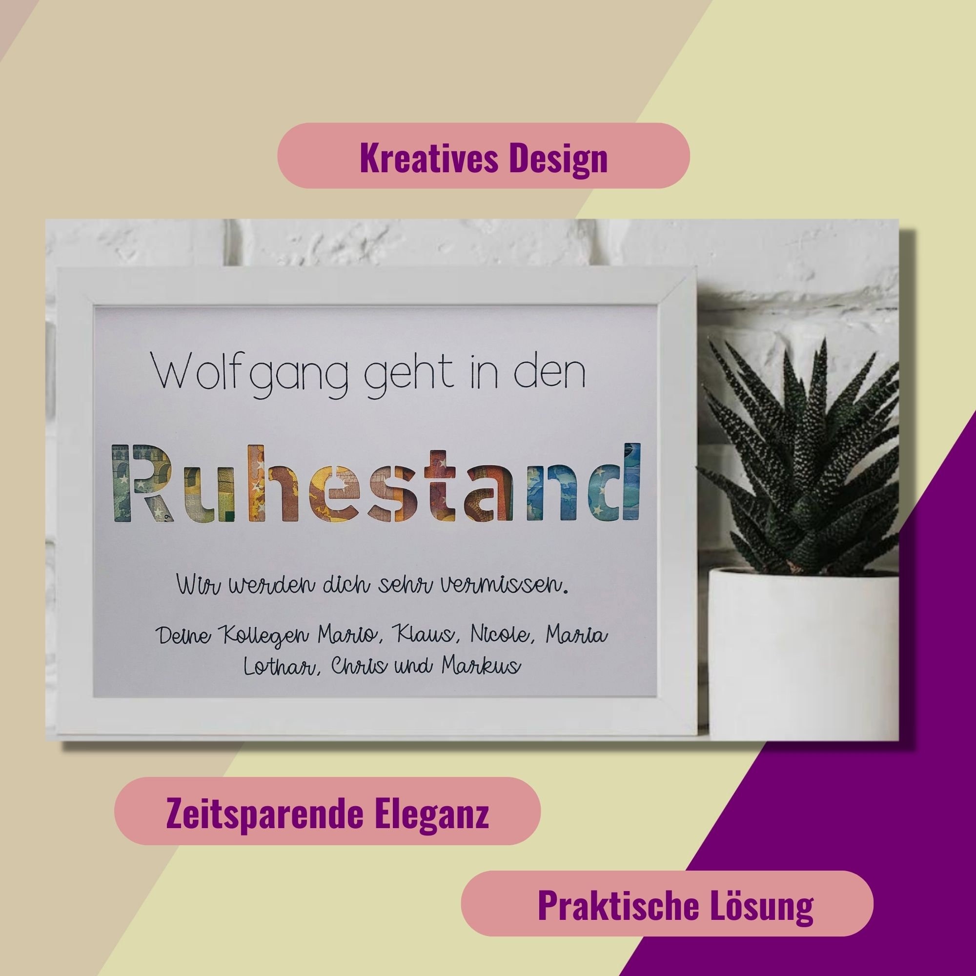 Geldgeschenk zum Abschied Kollege / Kollegin Geschenk zum Etsy.de