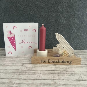 Geschenk zur Einschulung personalisiert,  zur Einschulung Ideen, Geschenkset Einschulung, Karte zur Einschulung, Einschulung 2025 Mädchen