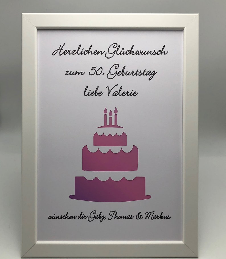 Geldgeschenk runder Geburtstag Geld verschenken im Etsy.de