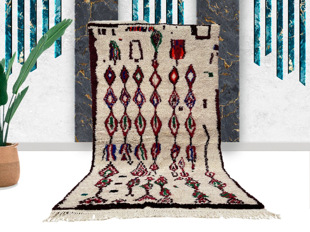 Made to Order Moroccan Beni Ourain Rug Authentic Handmade Rug Genuine Wool Rug Berber Style