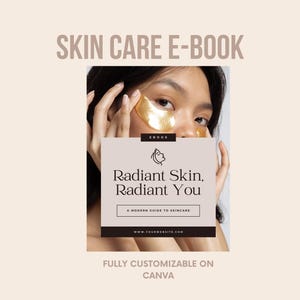 Skincare Lead Magnet eBook Canva Template