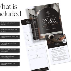 54 Page Online Business Planner Journal