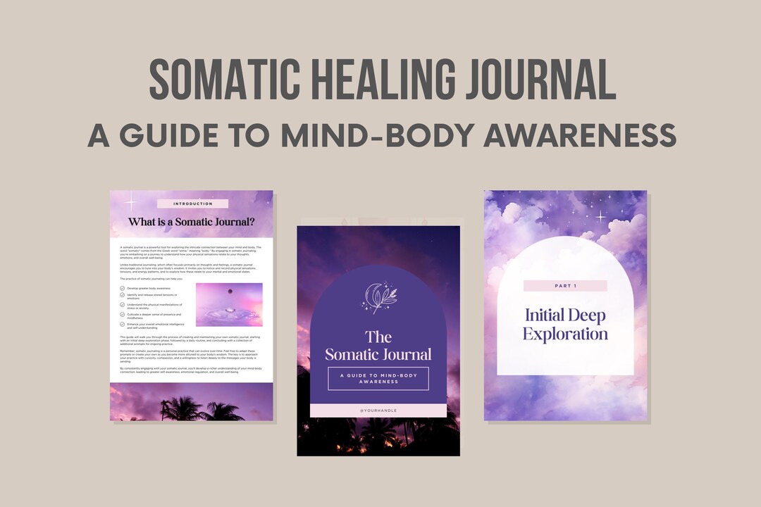 Nervous System Healing Somatic Journal Pages - Etsy