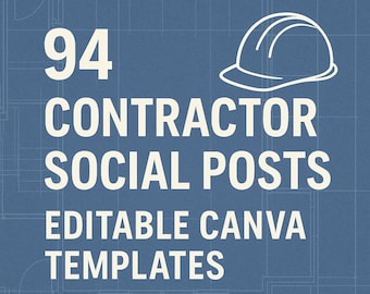 94 Construction Contractor Social Media Templates