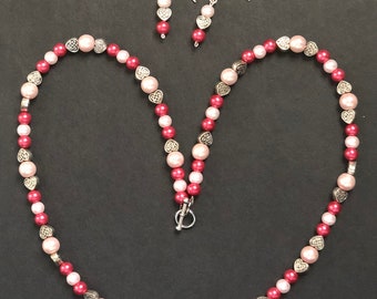 Valentines themed jewelry set