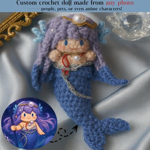 Benutzerdefinierte Mini häkeln Puppe, handgemachte Amigurumi von jedem Foto, personalisierte Menschen, Haustiere, Charakter Plüsch, Look Alike Geschenk, Hochzeitstag Geschenk