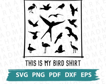 Wingspan Board Game Bird Shirt SVG | Cricut Silhouette Cut File (Digital Download)