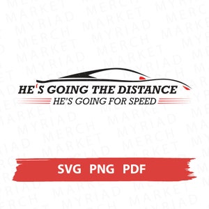 | PDF SVG PNG inspiré du gâteau Il va jusqu’au bout, il va pour la vitesse | Clipart pour cricut/silhouette | Fichier Vector Cut, Téléchargement numérique