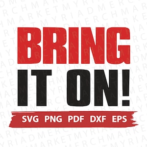 Bring It On Movie Inspired SVG PNG DXF | Cheerleader Clipart for Cricut/Silhouette | Vector Cut File/Digital Download/Printable