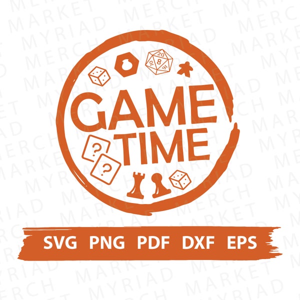 Board Game SVG PNG PDF | Game Time | Board Game Shirt Enthusiast | Clipart for Cricut/Silhouette | Vector Cut File, Digital Download