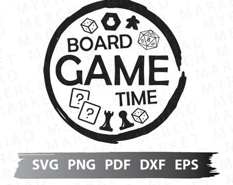 Brädspelstid SVG | Entusiastskjorta Clipart (digital nedladdning)