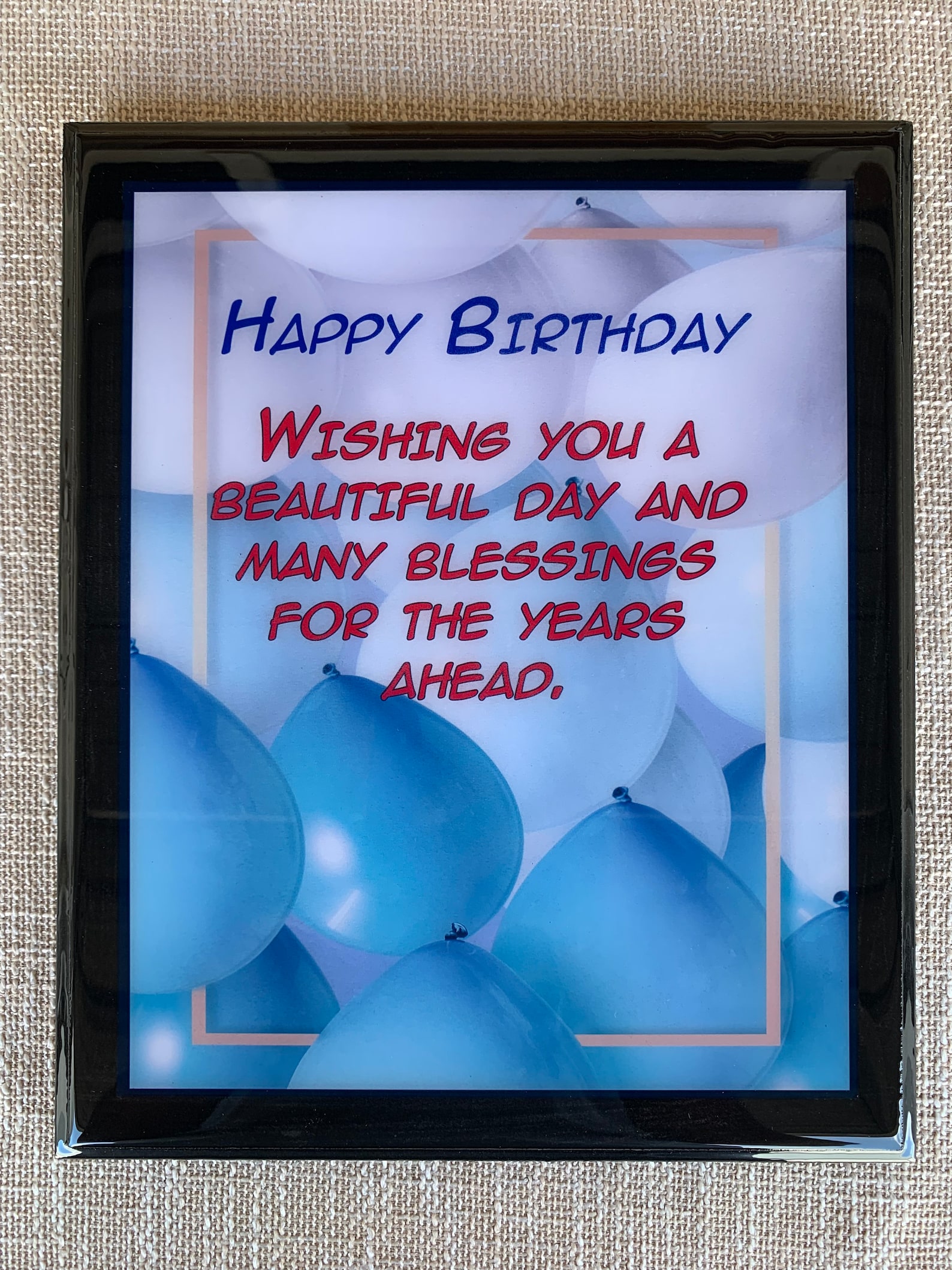 Personalized Happy Birthday Plaque, Birthday Gift, Birthday Gift Plaque ...