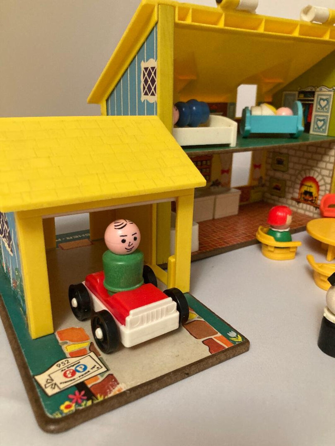 Fisher Price Yellow House 952 Play Set Vintage 1969 Etsy