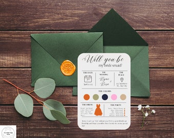 Brautjungfer Vorschlag Karte Vorlage Seien Sie meine Brautjungfer Bachelorette Party Brautjungfer Anpassbare Vorschlag Box Vorlage Sofortiger Download Hochzeit