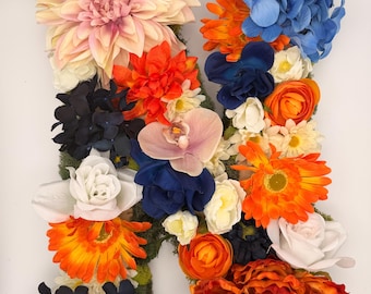 Custom Floral & Moss Nursery Letters • Personalized Wall Décor • Baby Name Sign • Botanical Nursery Art • Custom Baby Shower Gift