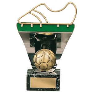 Trophy Monster  Melilla Soccer ball Golden Boot Handmade Metal Trophy