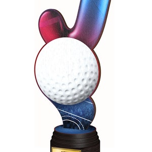 Trophy Monster  Hockey Real Wood Eco Friendly Trophy Awards