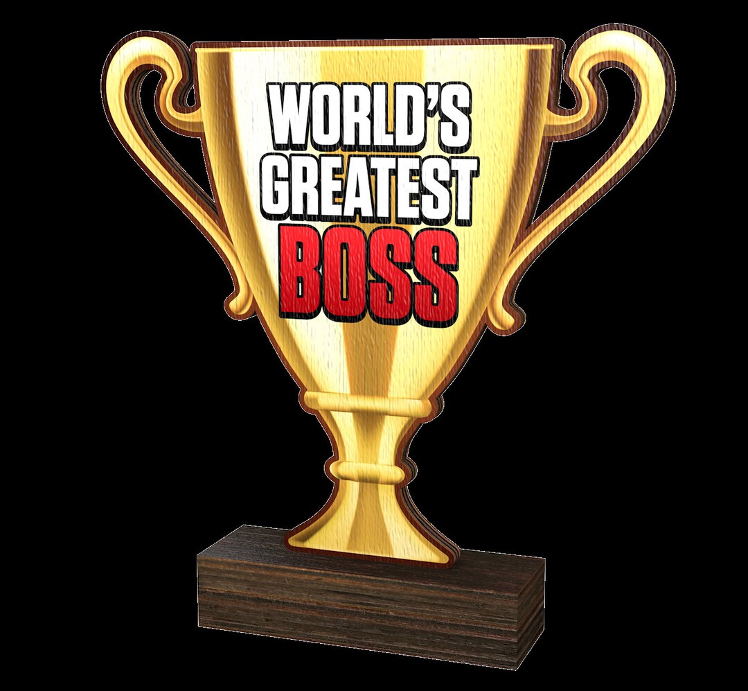 Trophy Monster Wood World's Greatest Boss Trophy Award Acupw 2022 | for ...