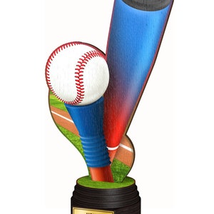 Trophy Monster  T-ball Real Wood Eco Friendly Trophy Awards