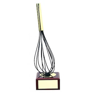 Trophy Monster  Lombardy Cooking Whisk Handmade Metal Trophy