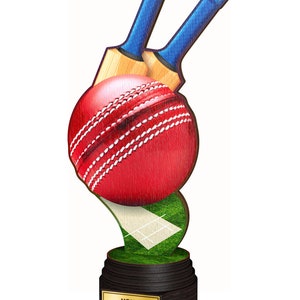 Trophy Monster  Cricket Real Wood Eco Friendly Trophy Awards