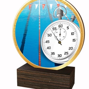 Trophy Monster Real Wood Swimming Trophy | ECO Friendly Made from 4-Ply Birchwood | Free Engraving and Delivery |