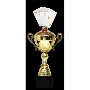Trophymonster Luxury Large Gold  Metal Cards Trophy Cup 3 Sizes