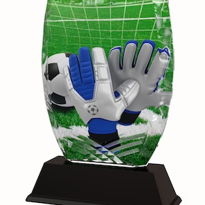 Trophy Monster  Soccer Goalkeeper Full Color Printed 5/16&quot; Thick Trophy Stunning Award