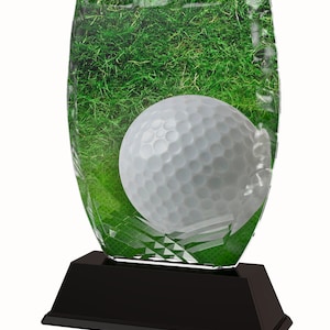 Trophy Monster Golf Full Color Imprimé 5/16 « Thick Trophy Stunning Award