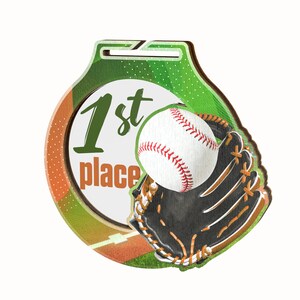 Trophy Monster 10 x Pack of Eco Friendly 1/8 Thick Wood  Medal Baseball Award 2 3/4&quot; | for Club, School & Presentations |