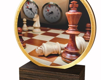 Real Wood Chess Trophy |   and Delivery | | Bulk Discounts Available |Free Engraving