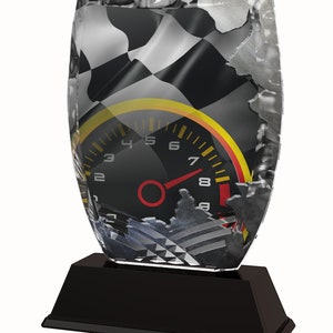 Trophy Monster  Racing Full Color Printed 5/16" Thick Trophy Stunning Award
