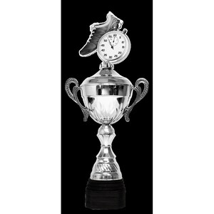 Trophymonster Luxury Large Silver Metal Running Trophy Cup 3 Sizes