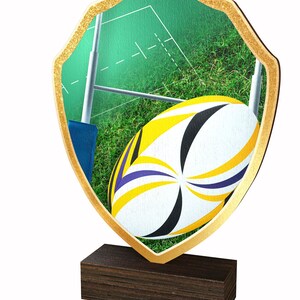 Trophy Monster Real Wood Rugby Trophy | ECO Friendly Made from 4-Ply Birchwood | Free Engraving and Delivery |