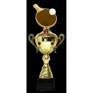 Trophymonster Luxury Large Gold  Metal Table Tennis Trophy Cup 3 Sizes