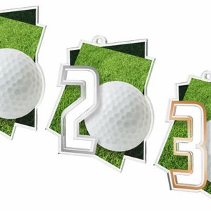 Trophy Monster  10 Pieces Of 1st  Place of Acrylic  Medal Golf Award 3 1/2&quot; | for Club, School & Presentations |