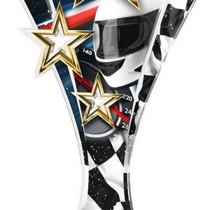 Trophy Monster  Motorsport Racing Full Color Resin And Red Printed  1/4&quot;  Thick Trophy Stunning Award