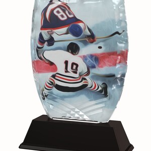 Trophy Monster  Ice Hockey Full Color Printed 5/16&quot; Thick Trophy Stunning Award