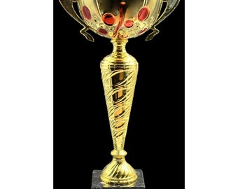 Gold Award Trophy with Marble Base | Bulk Discounts Available |Free Engraving